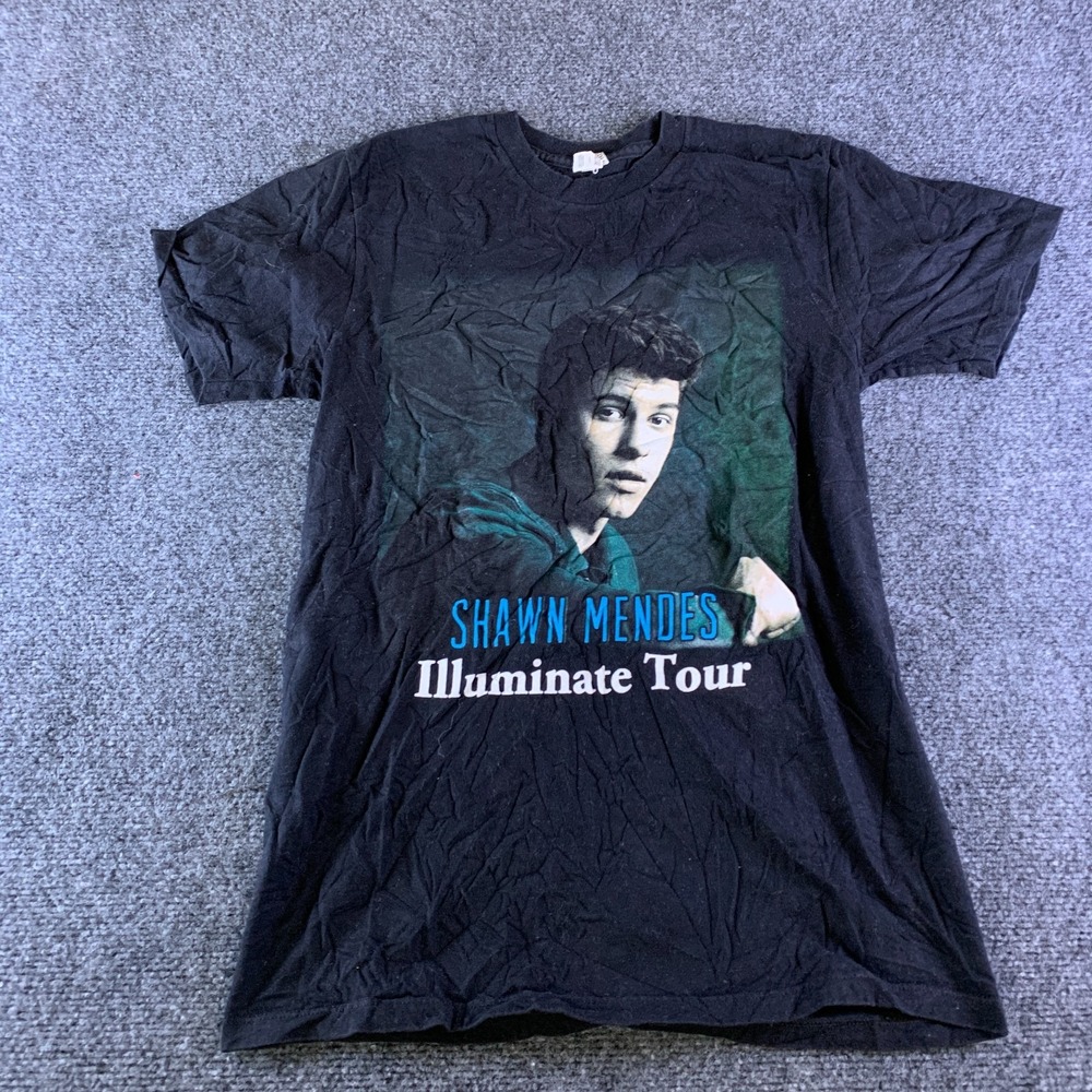Alstyle Shawn Mendes Illuminate Tour T-Shirt Mens S Black Good 2017 Concert Tee
